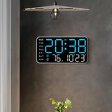 Reloj de pared digital grande con pantalla LED