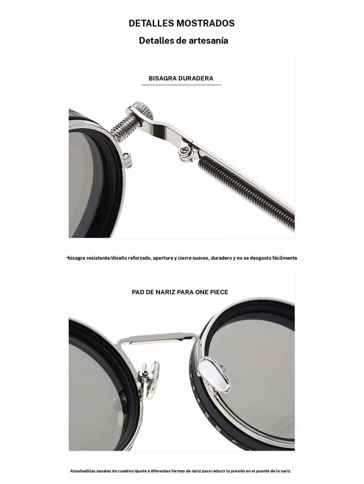 Gafas de sol ajustables 1-9 Gafas de pesca polarizadas redondeadas con lentes de filtro