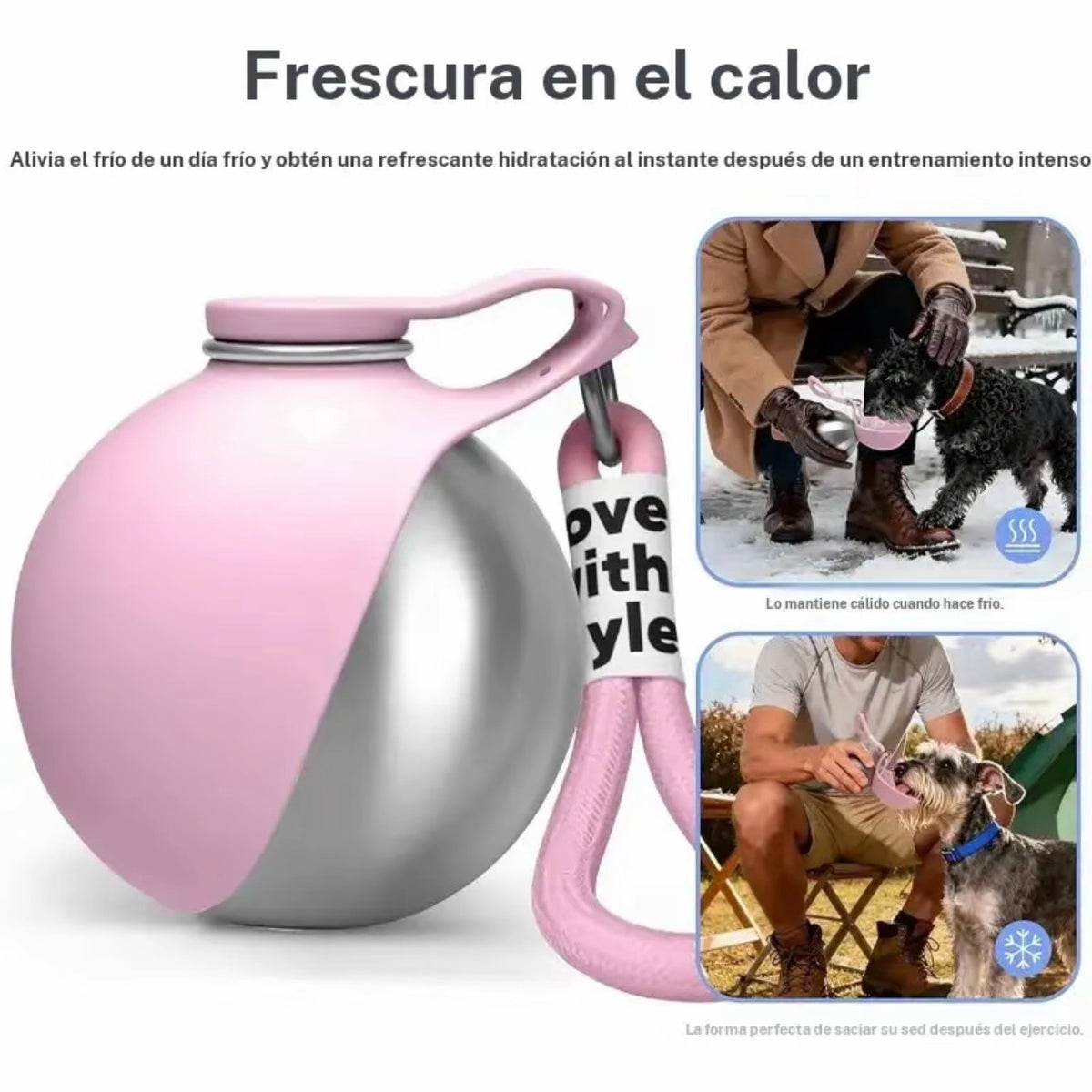 Botella de agua para mascota ￼