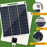 Panel solar flexible doble usb