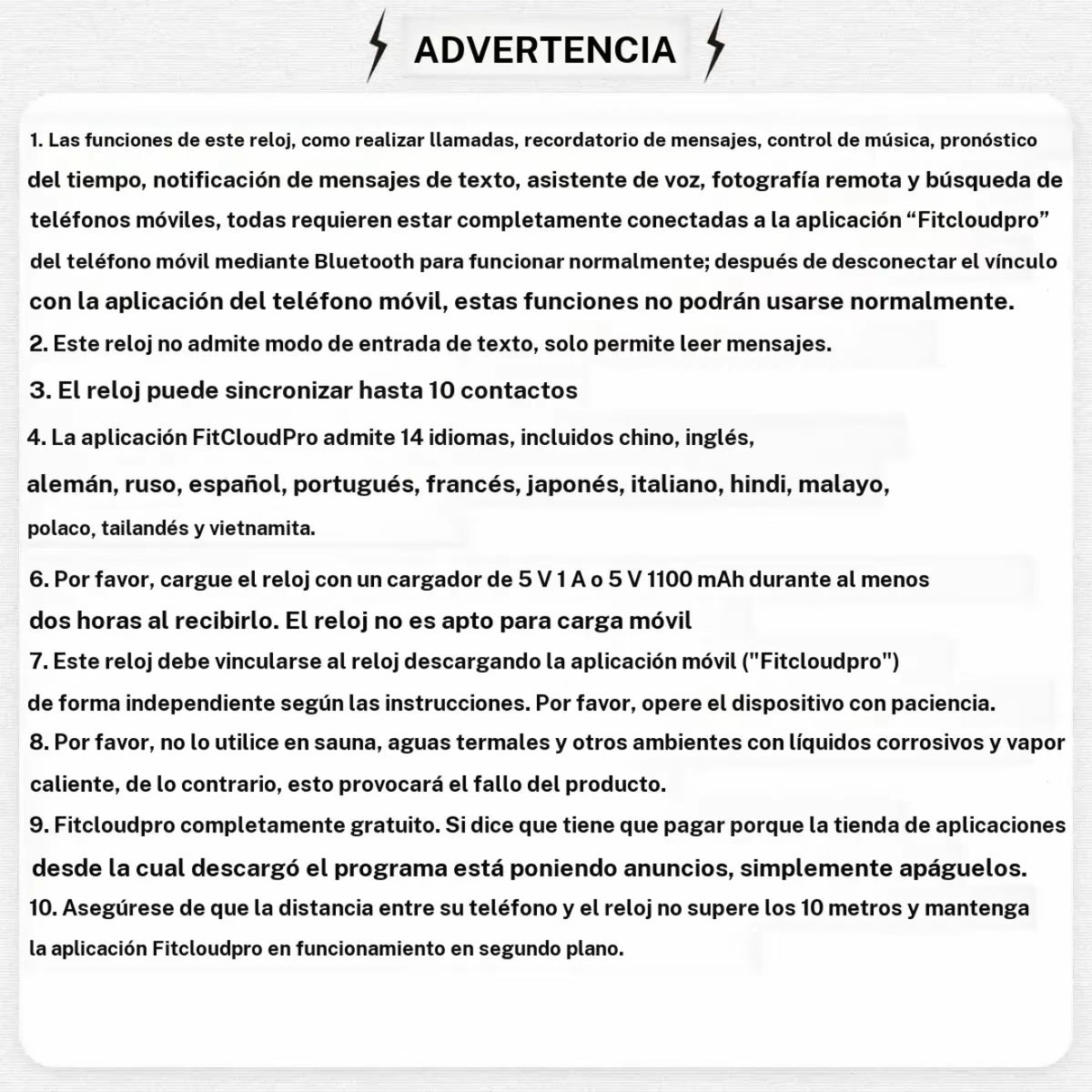 Reloj inteligente pantalla HD 1.7”