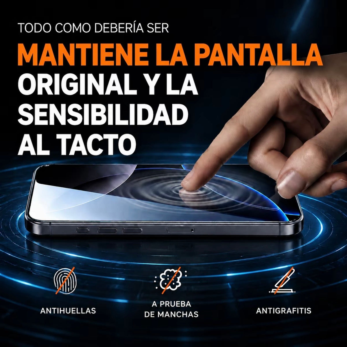 Protector de pantalla Crystal Armor Antiespia