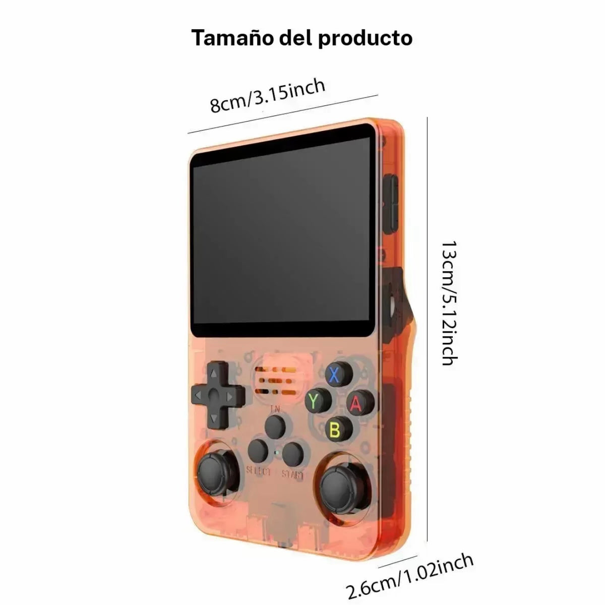 R36s Consola de juegos retro portátil, Pantalla a color HD,