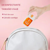 Colonia desinfectante de mano para viaje