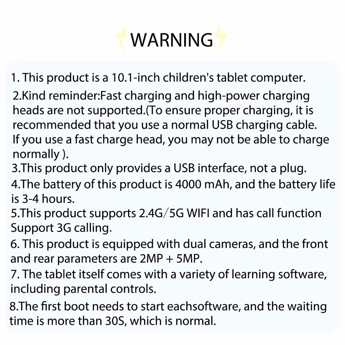 Tablet con control parental