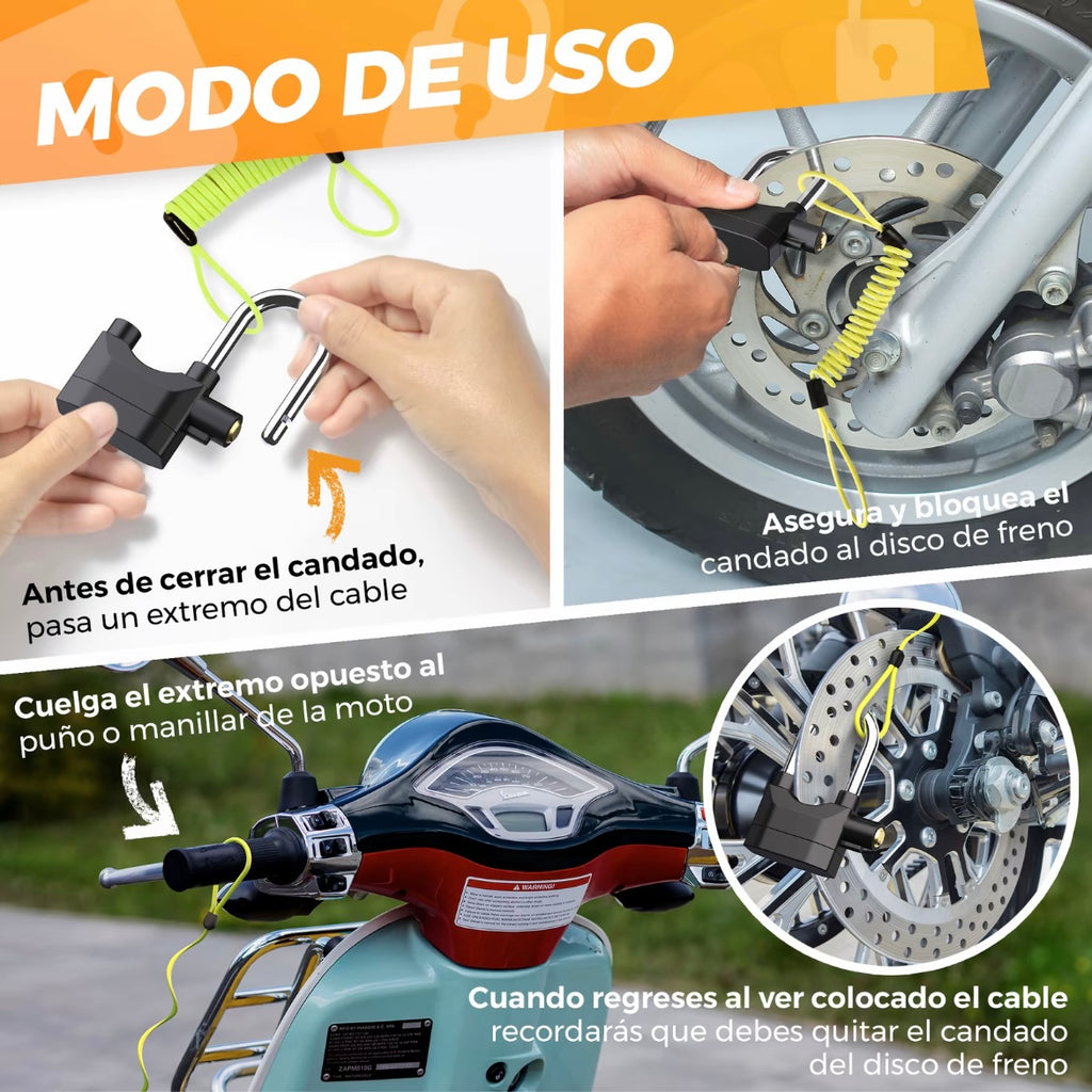 Candado con alarma