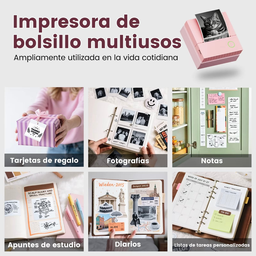 Mini impresora portátil PM290C