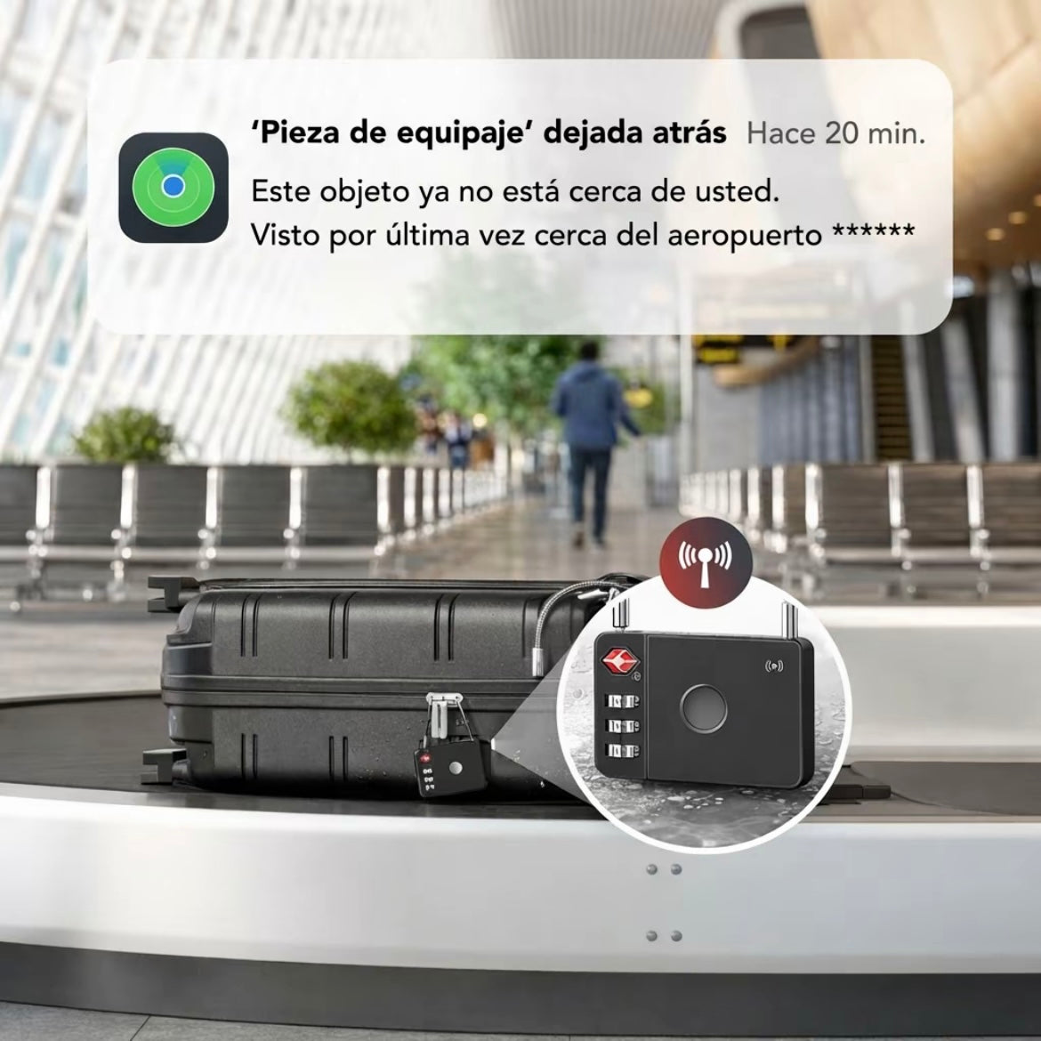 Candado inteligente de equipaje