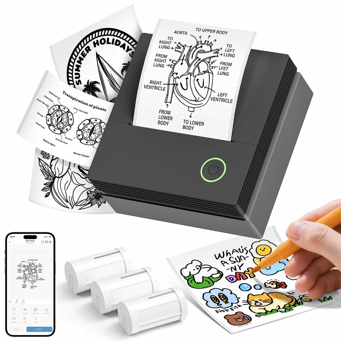 Mini impresora portátil PM290C