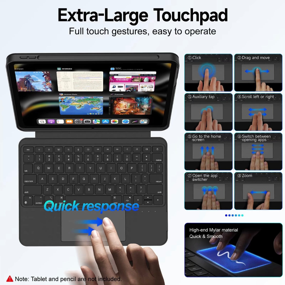 Teclado y funda Ipad