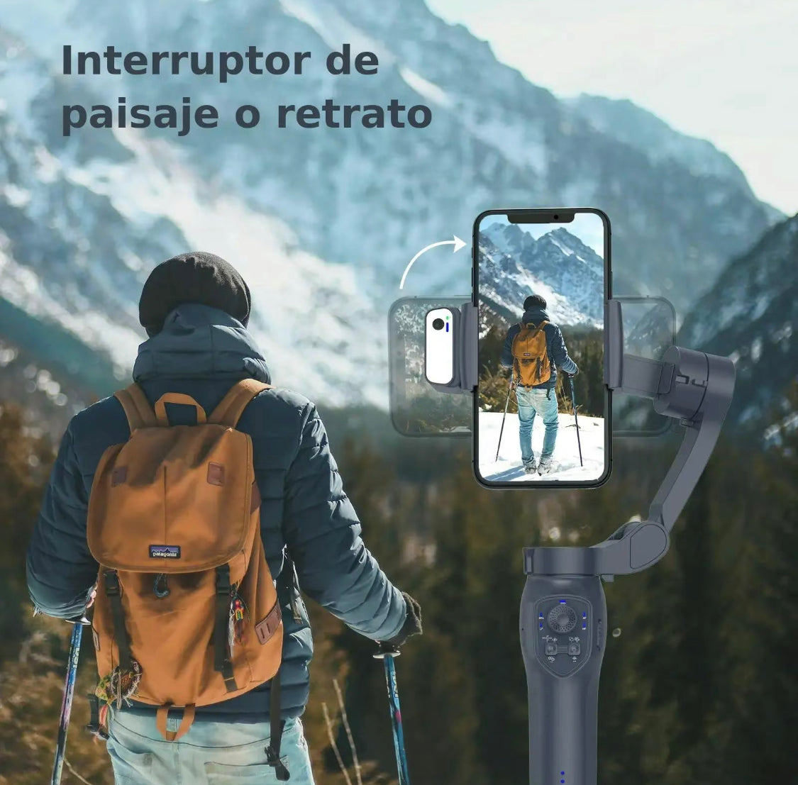 Estabilizador gimbal plegable con IA