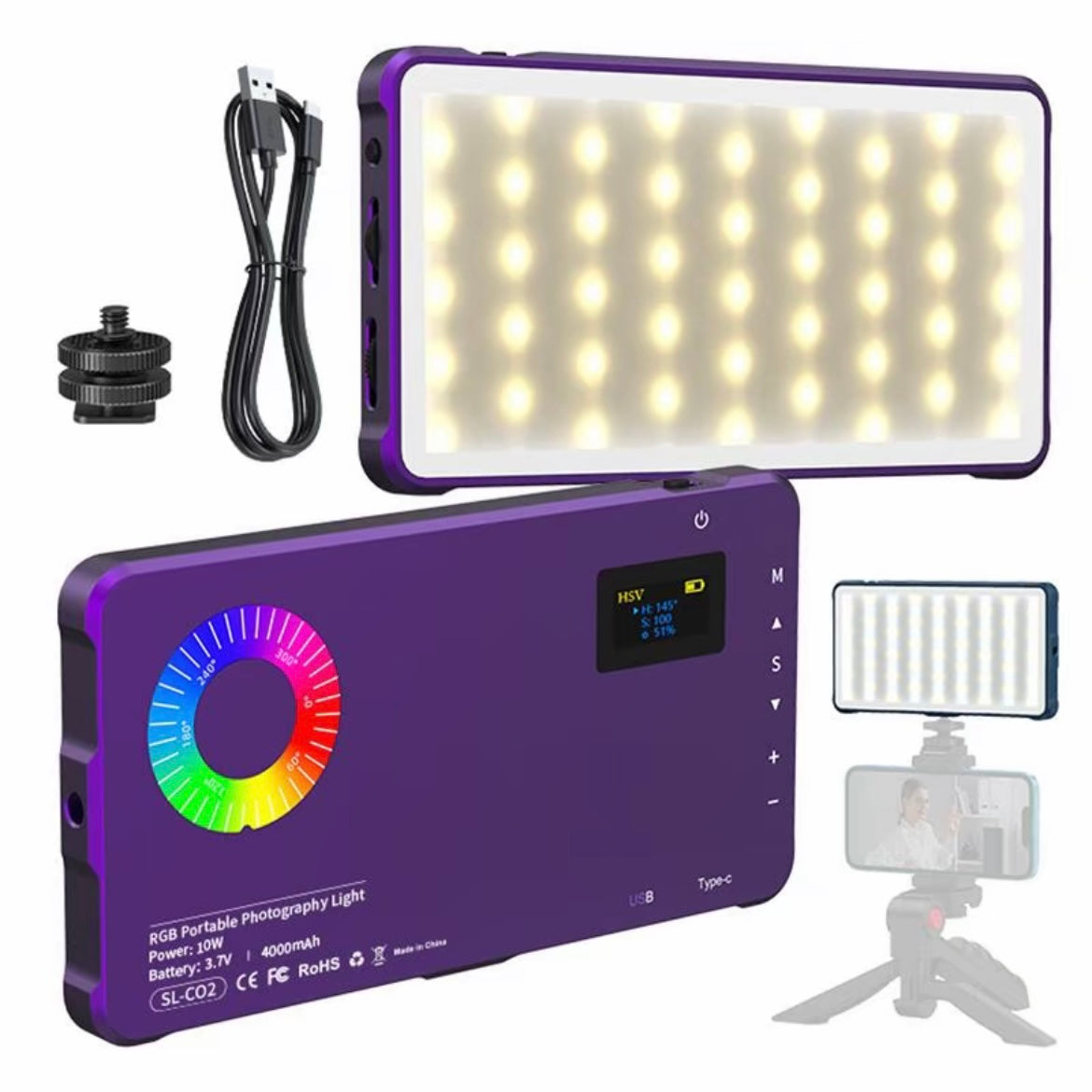 Luz portátil RGB