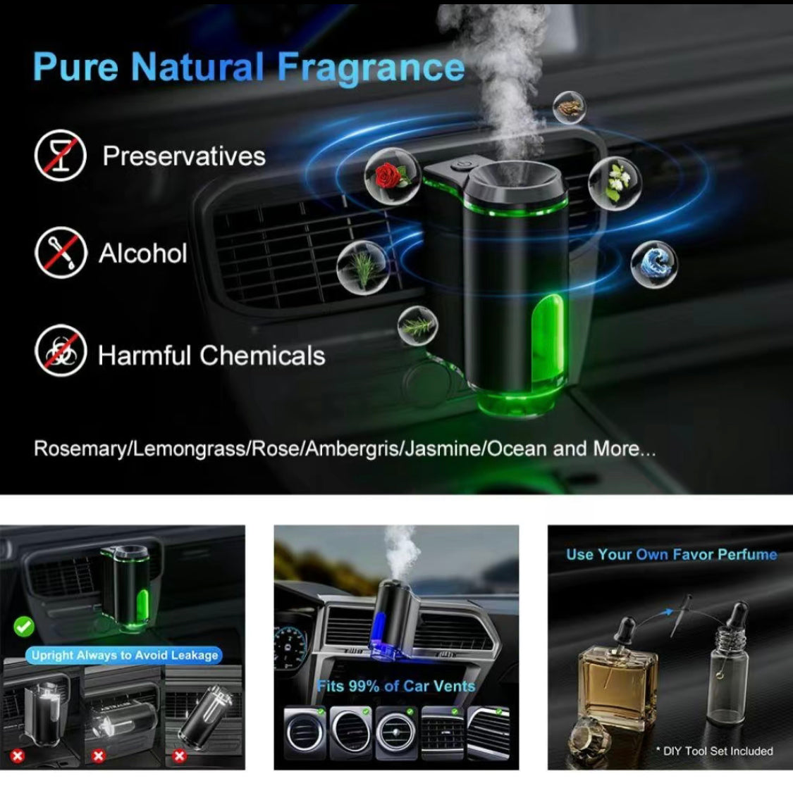 Ambientador para coche inteligente