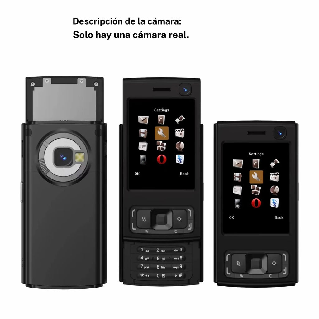 Mini móvil Fuffi con teclado deslizante