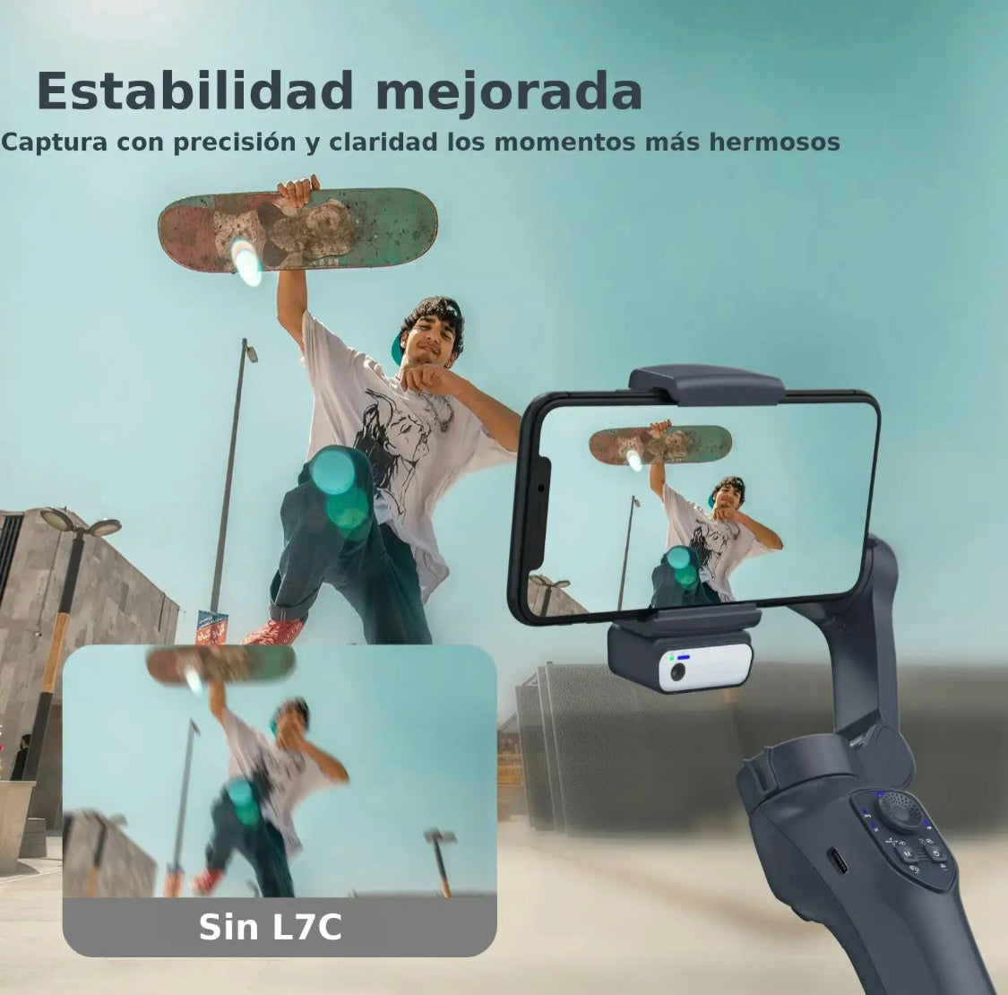 Estabilizador gimbal plegable con IA