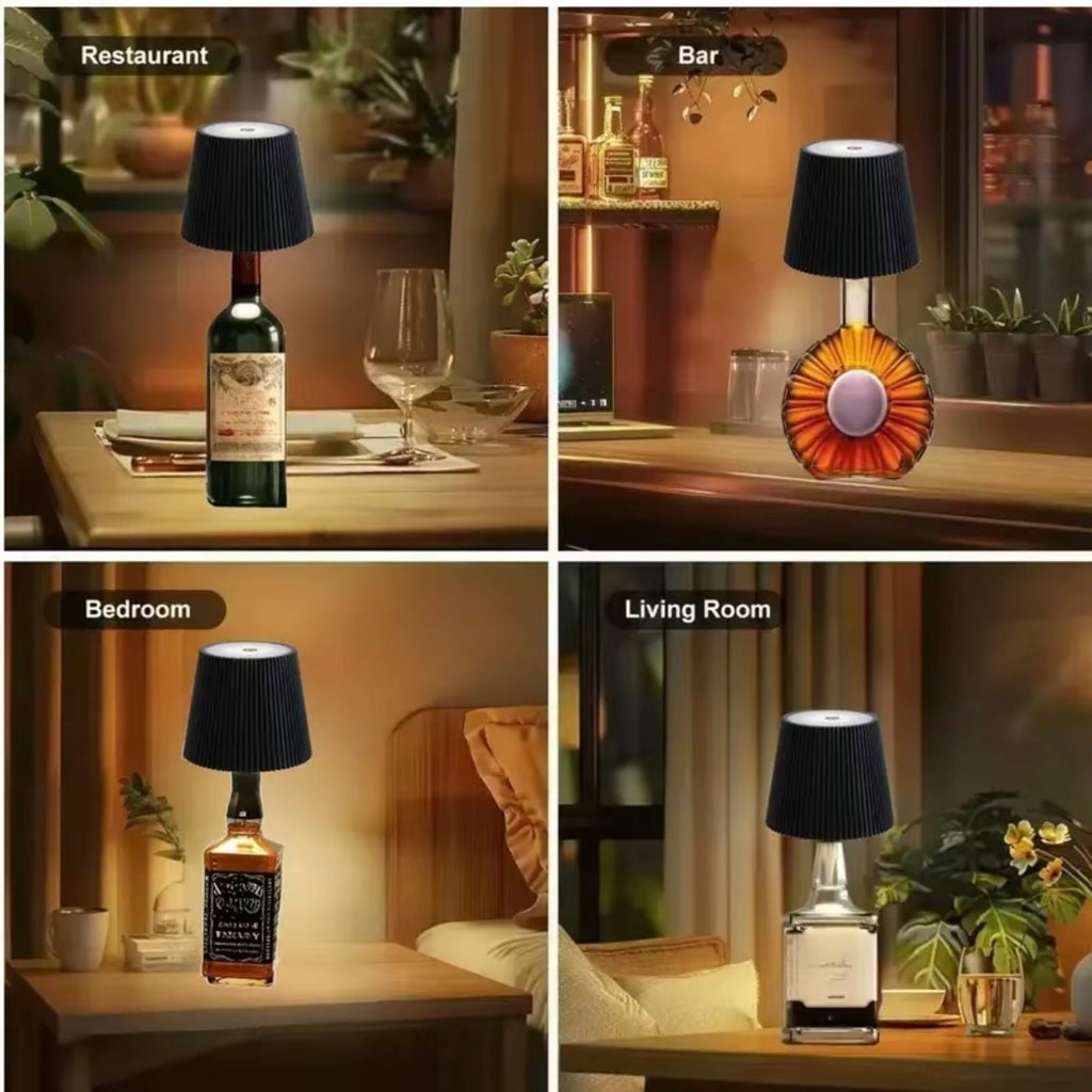 Lámpara de botella