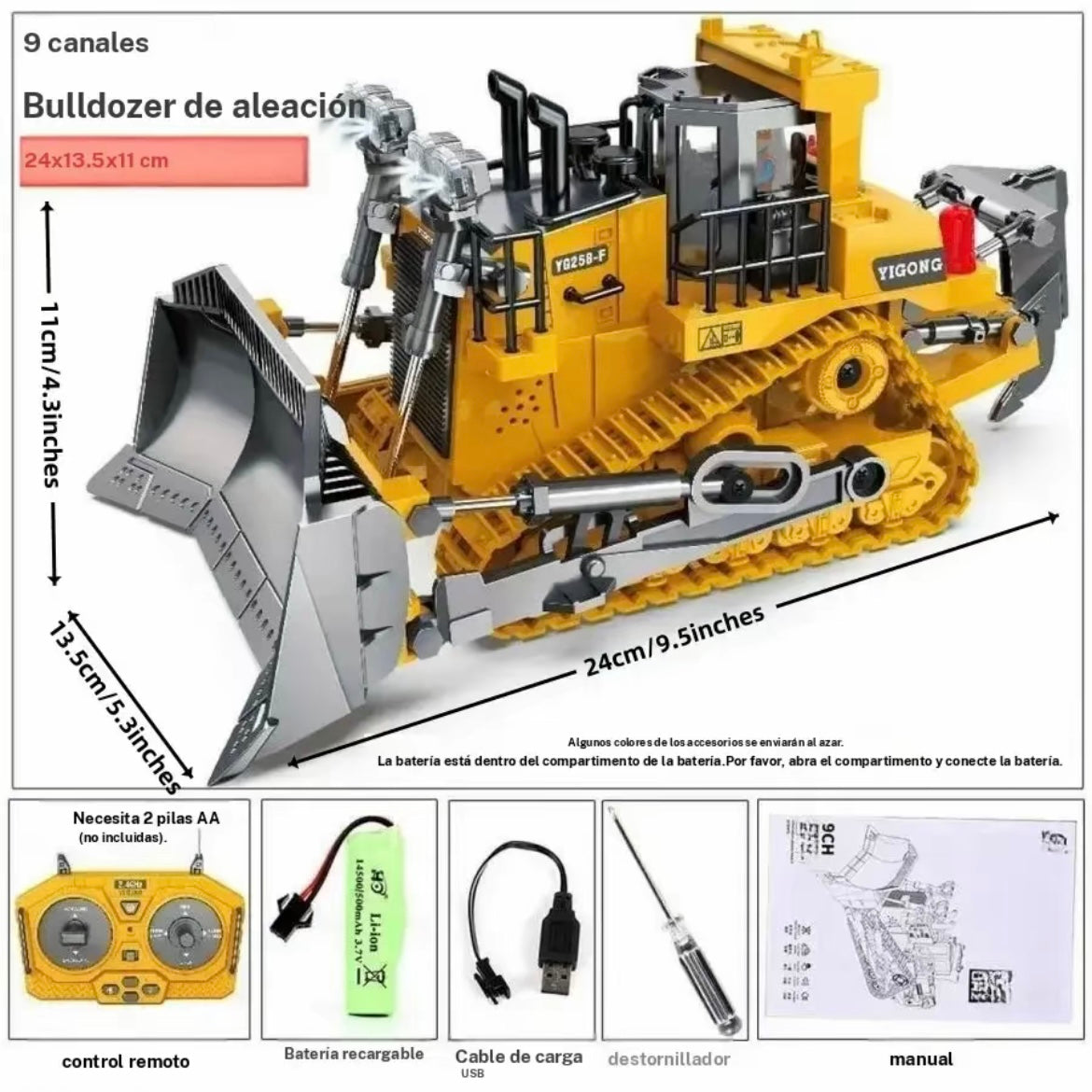 Vehículo construcción de juguete