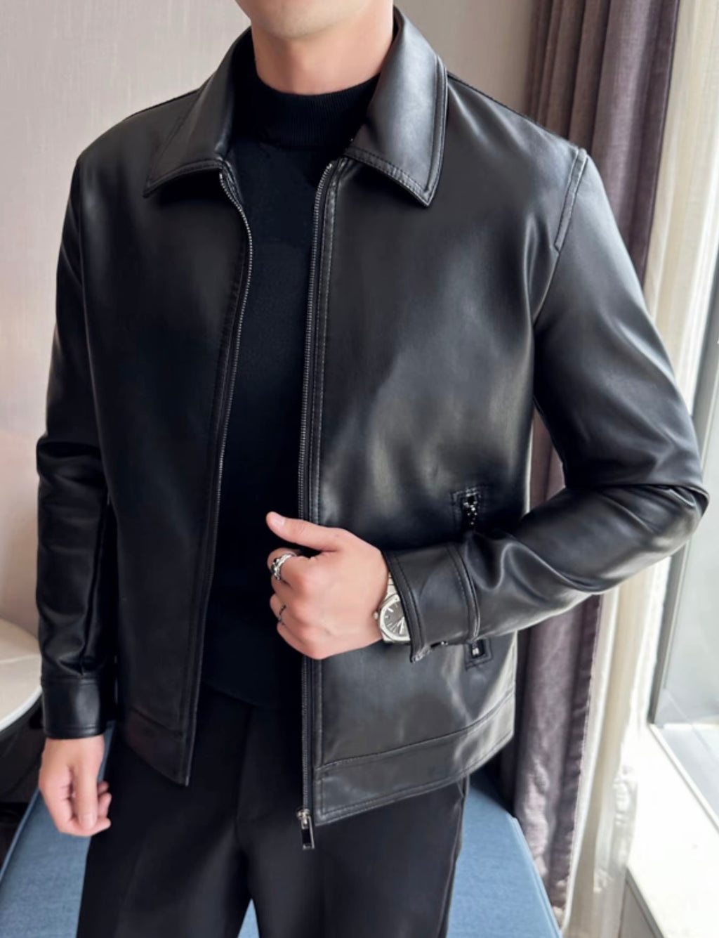 Chaqueta de cuero