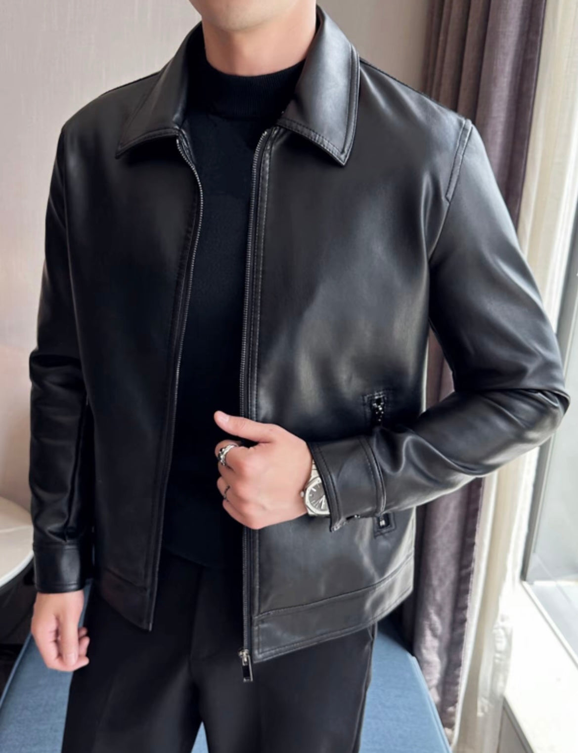 Chaqueta de cuero