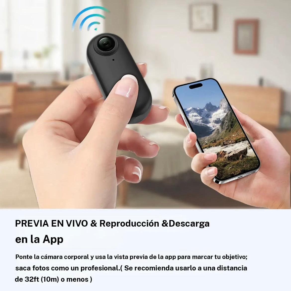 Cámara portátil de acción