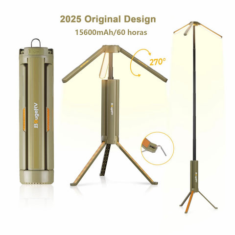 Luz camping multifuncional