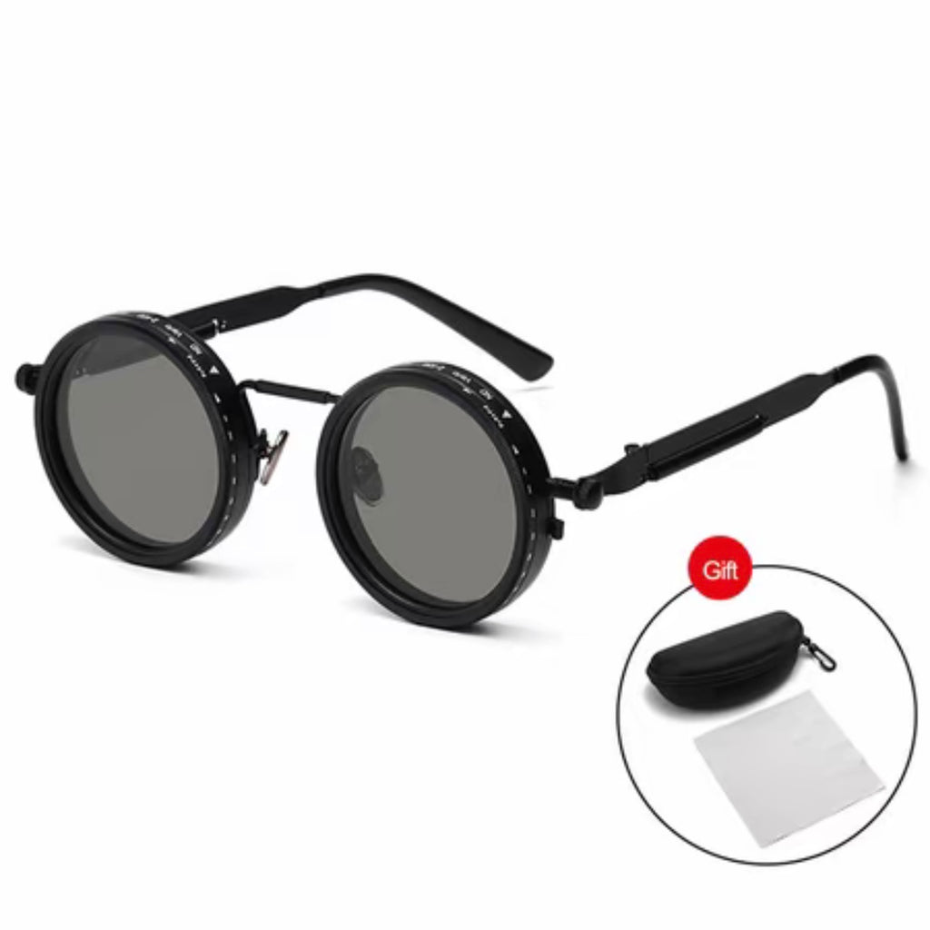 Gafas de sol ajustables 1-9 Gafas de pesca polarizadas redondeadas con lentes de filtro
