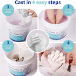 Kit de moldeo de manos con yeso