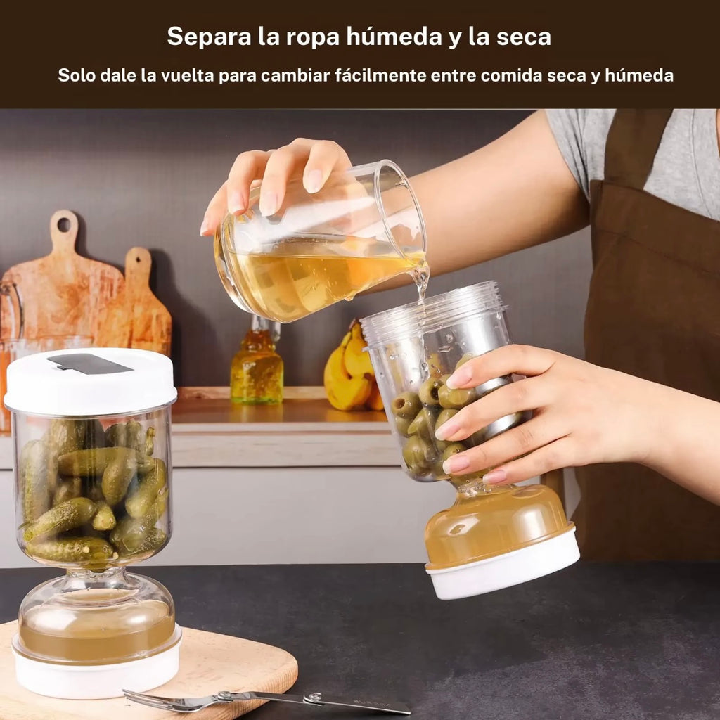 Frasco de olivas
