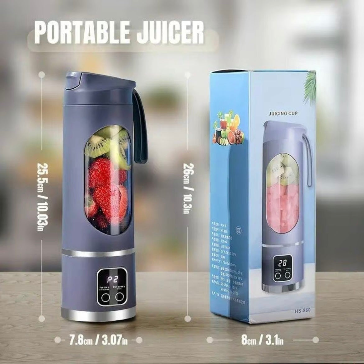 Licuadora portátil recargable