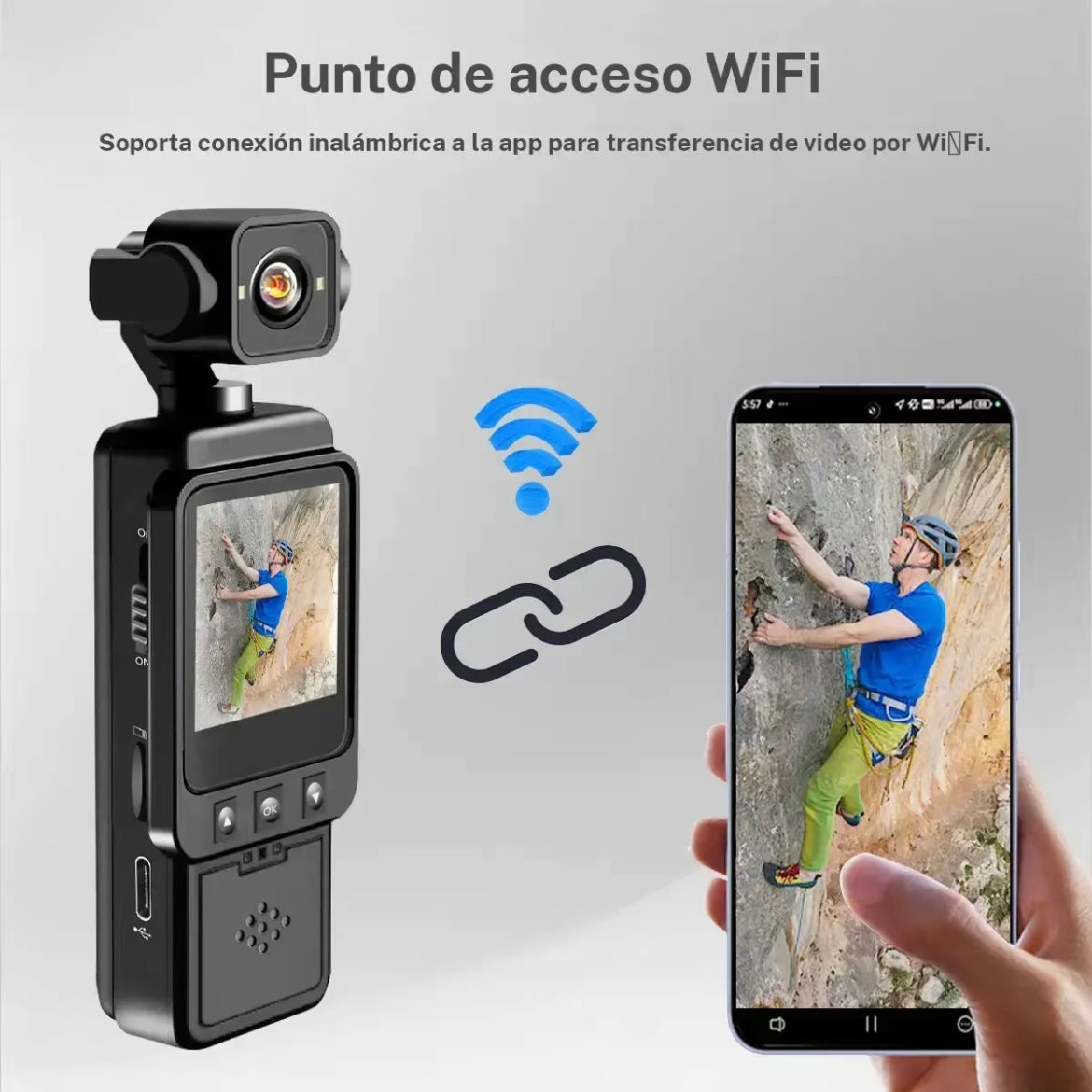 Cámara portátil estabilizadora