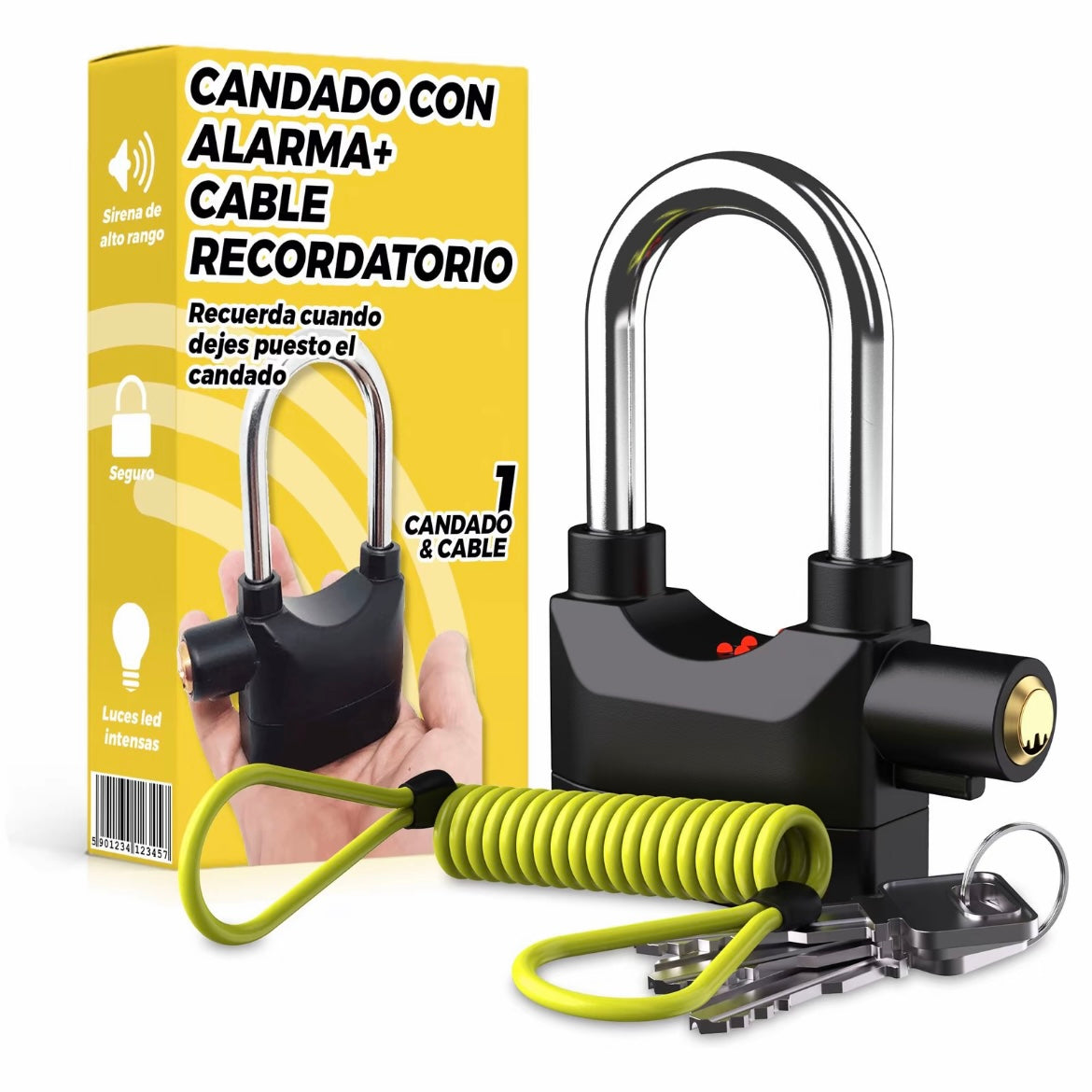 Candado con alarma