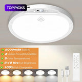 Luz de techo con sensor recargable