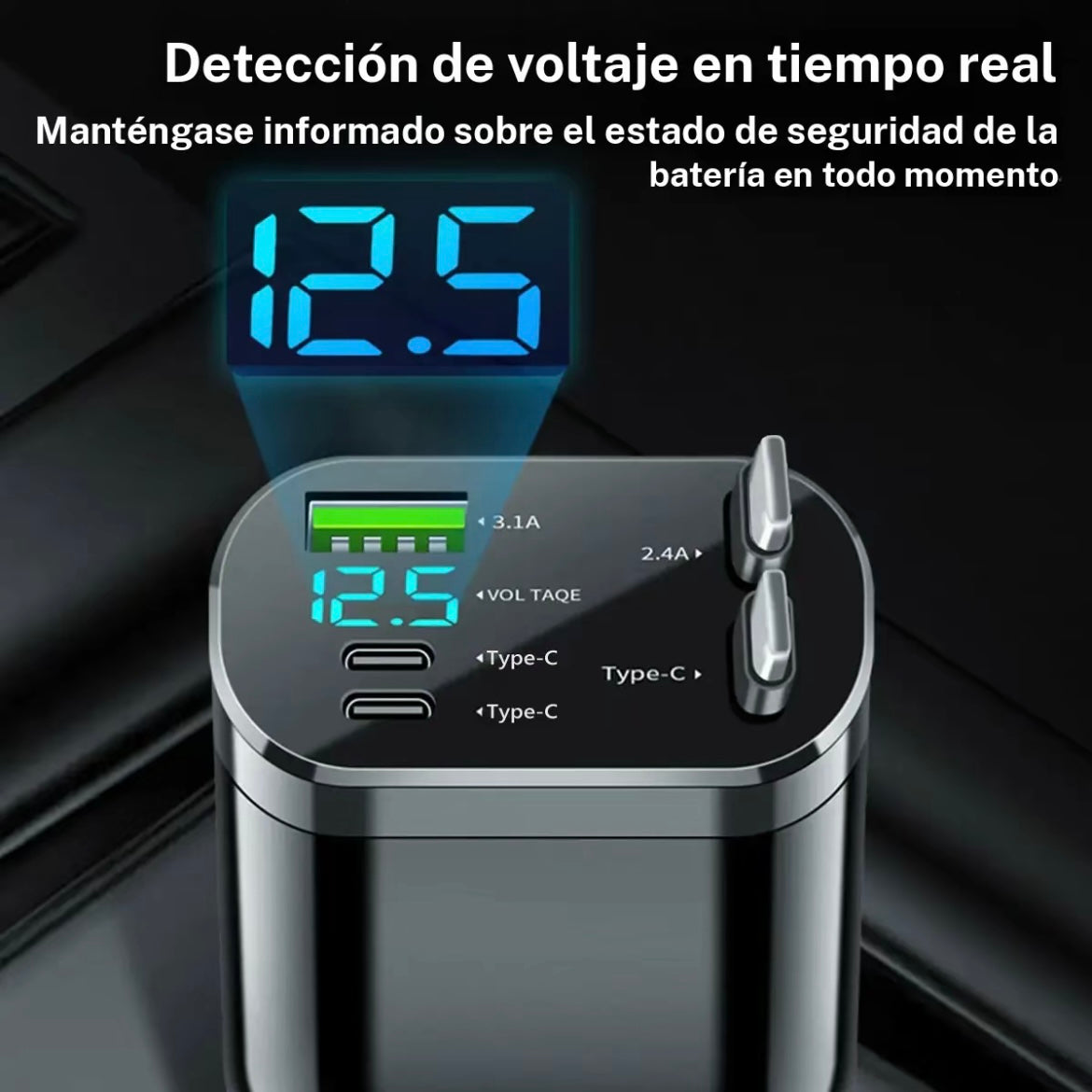 Cargador de coche 5 en 1
