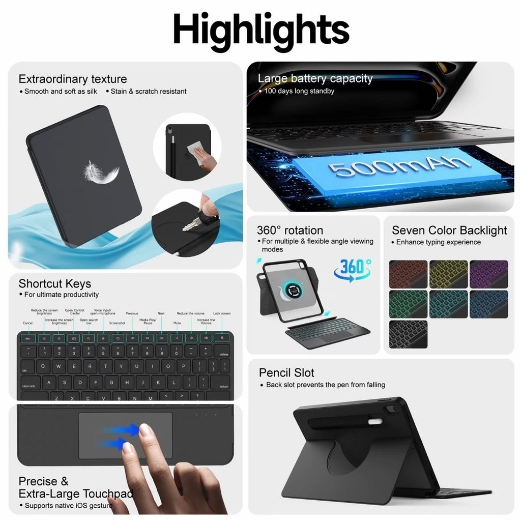 Teclado y funda Ipad