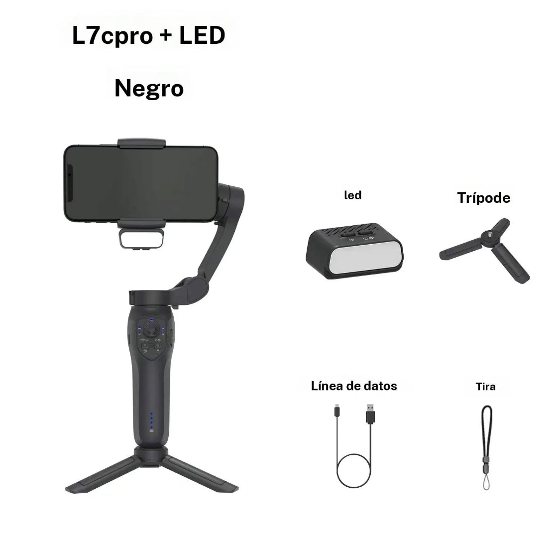 Estabilizador gimbal plegable con IA
