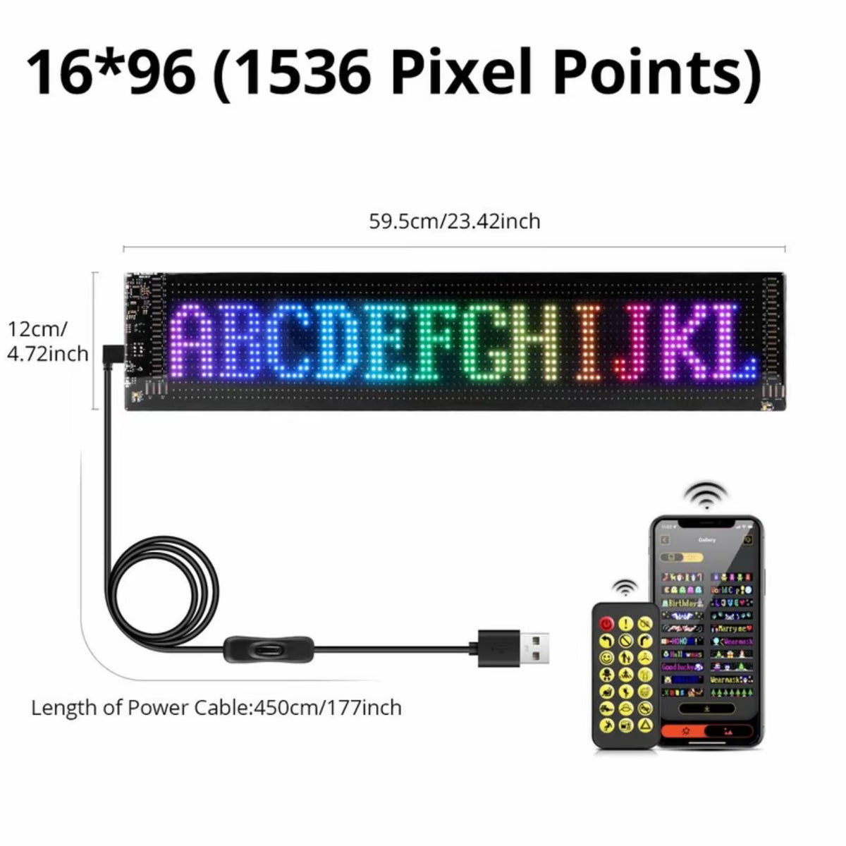 Pantalla de letras LED