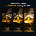 Luz camping multifuncional