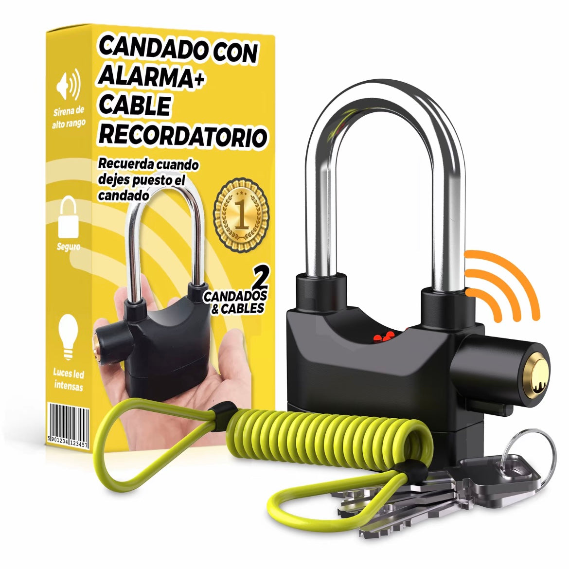 Candado con alarma