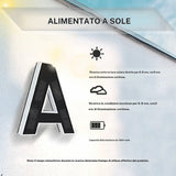 Letra y número solar de casa