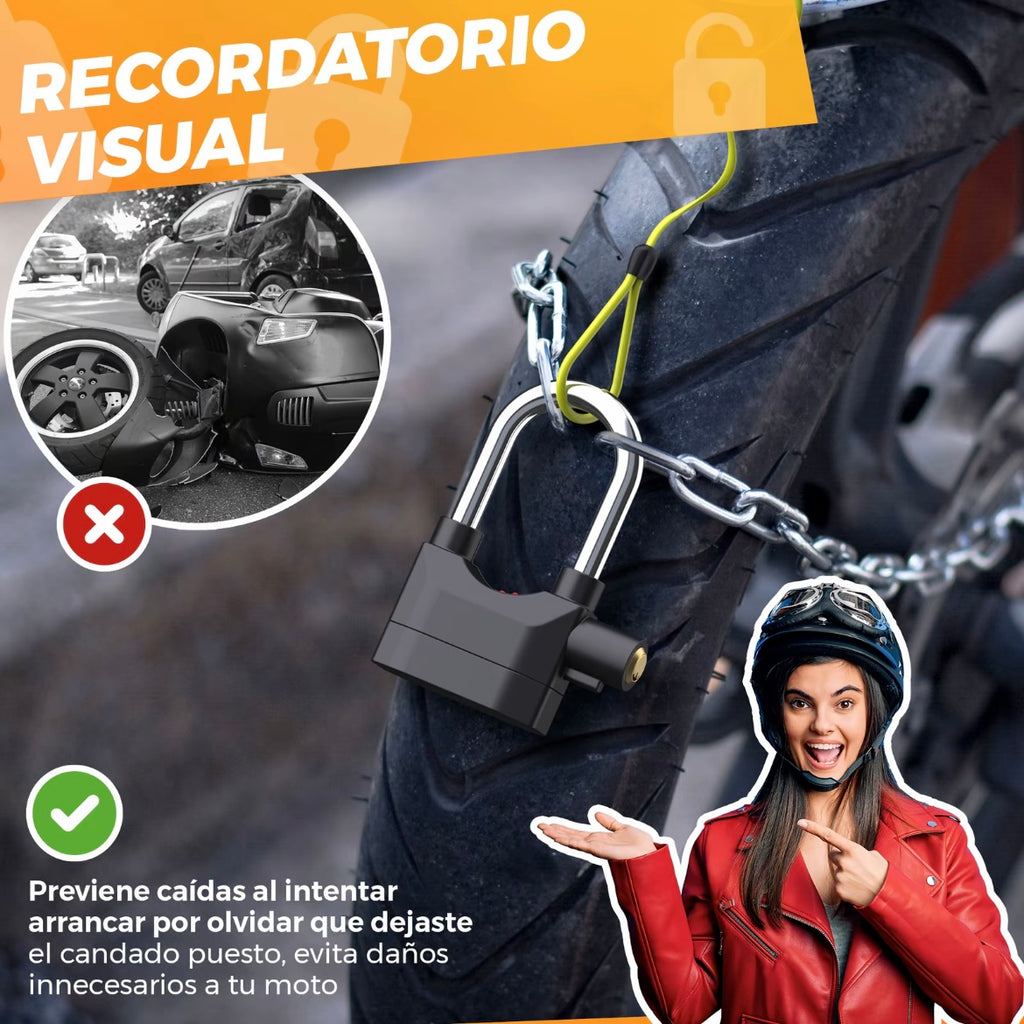 Candado con alarma