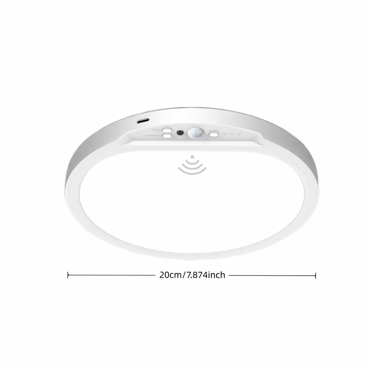 Luz de techo con sensor recargable
