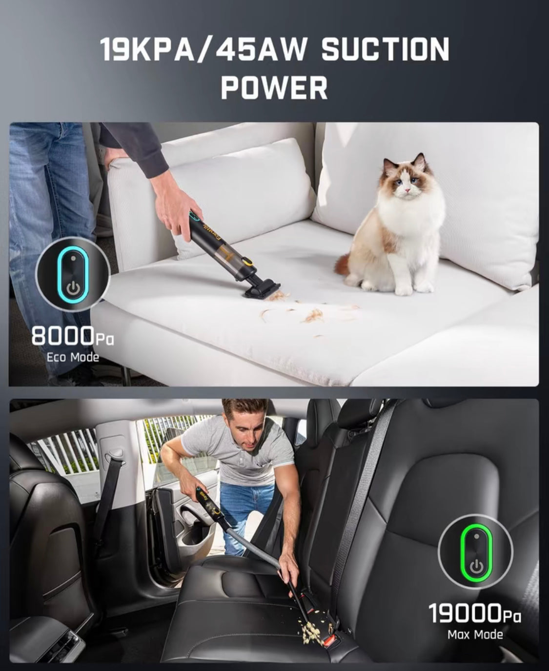 Fanttik Aspiradora para coche