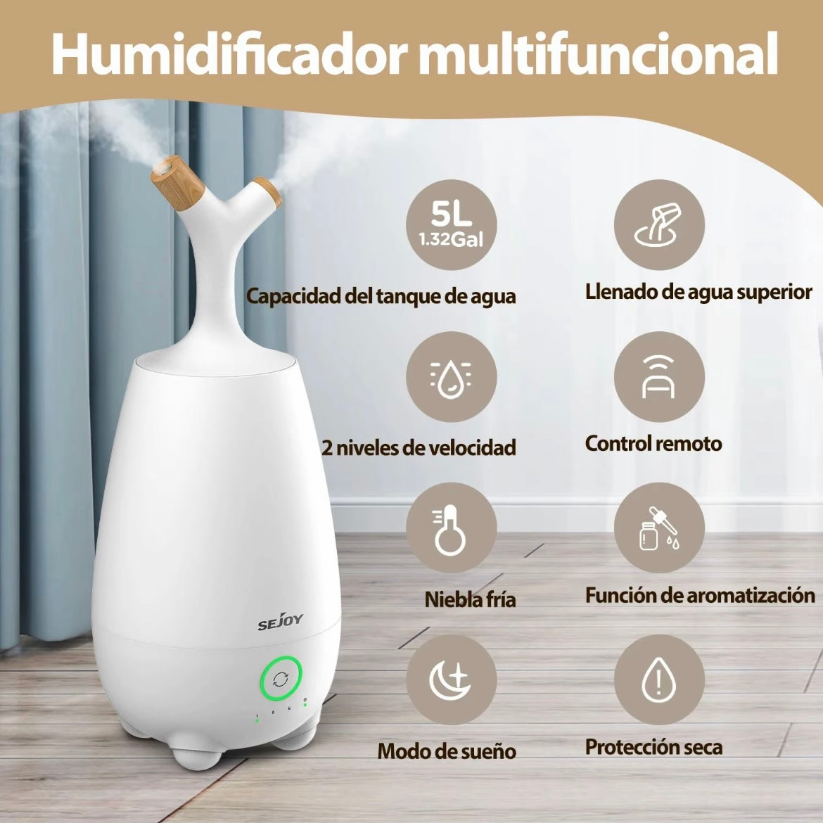 Humidificador Sejoy 5L