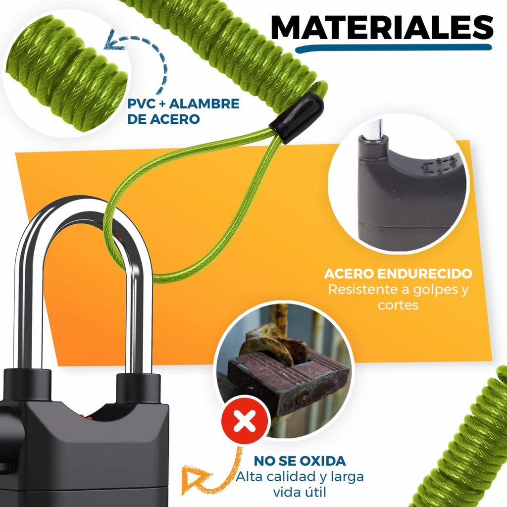 Candado con alarma