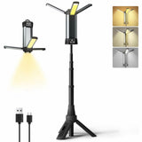 Luz camping con trípode