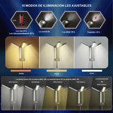 Luz camping con trípode