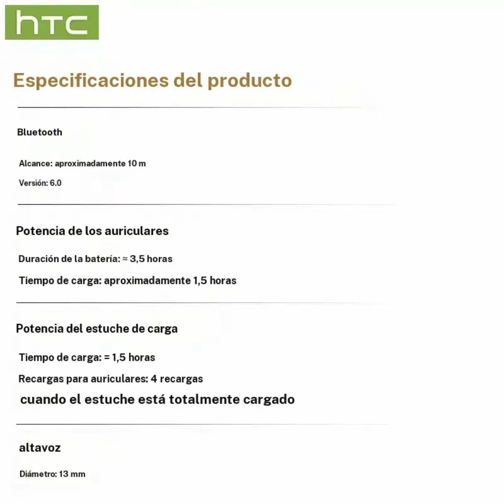 Auricular HTC NE72