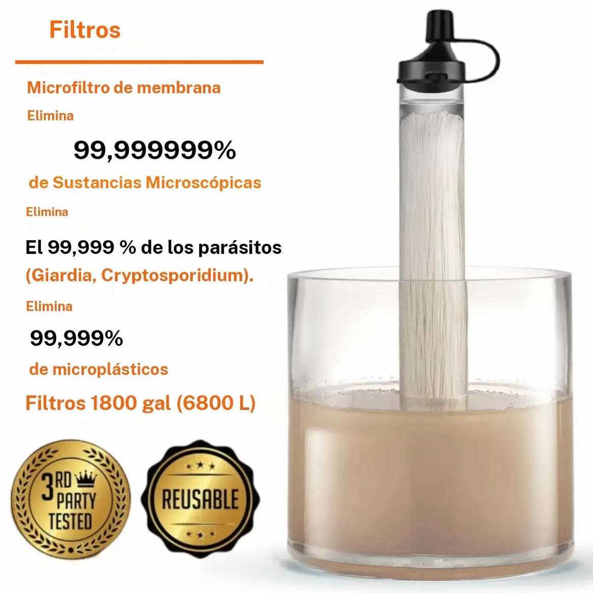 Tubo con filtro