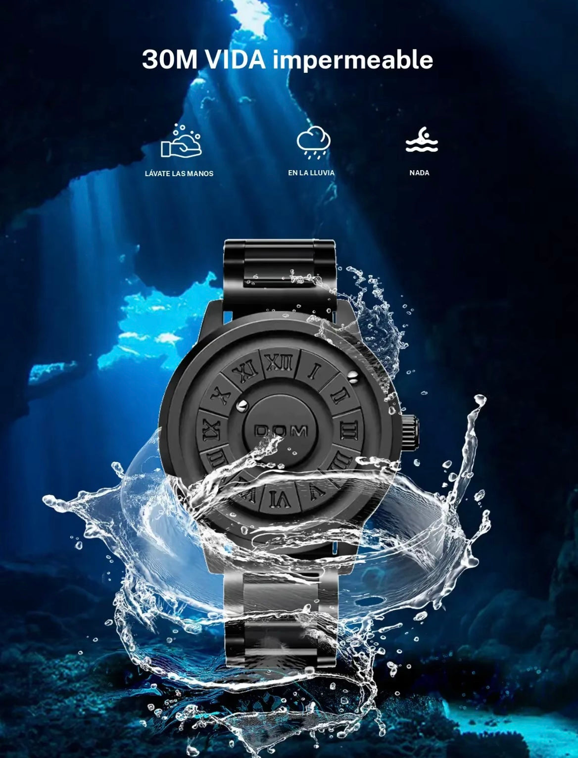 Reloj magnético de cuarzo