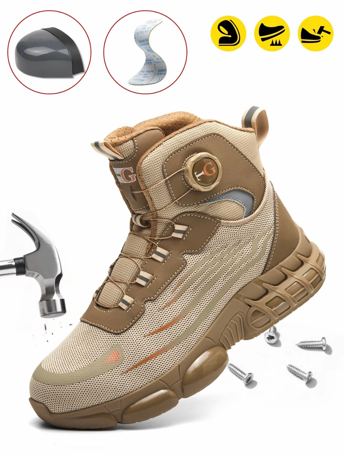 Zapato de seguridad media caña